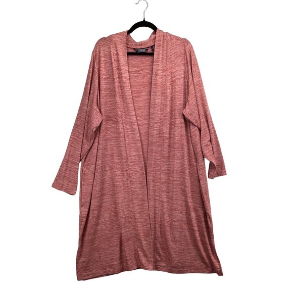 Lands End Womens Open Front Cardigan‎ Size 3X 24W-26W Sweater Long - Picture 1 of 9
